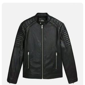 Zara leather jacket